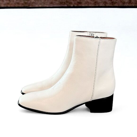 Rag & Bone Aslen Mid Leather Chelsea Boot Antique White - Picture 6 of 16